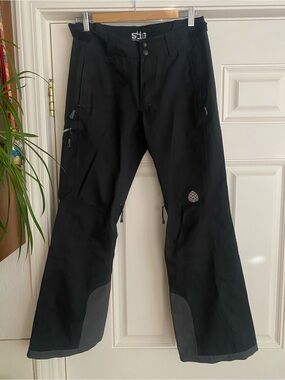 Stio Black Hardshell Ski Pants